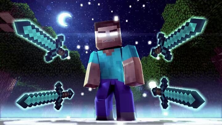 ХЕРОБРИН И Стив в МАЙНКРАФТЕ