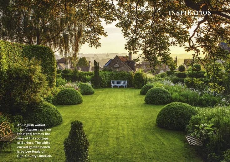 Англия деревня кэмбэлфорд ланшадф садов