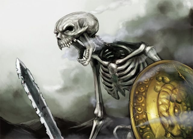 Скелет с мечом