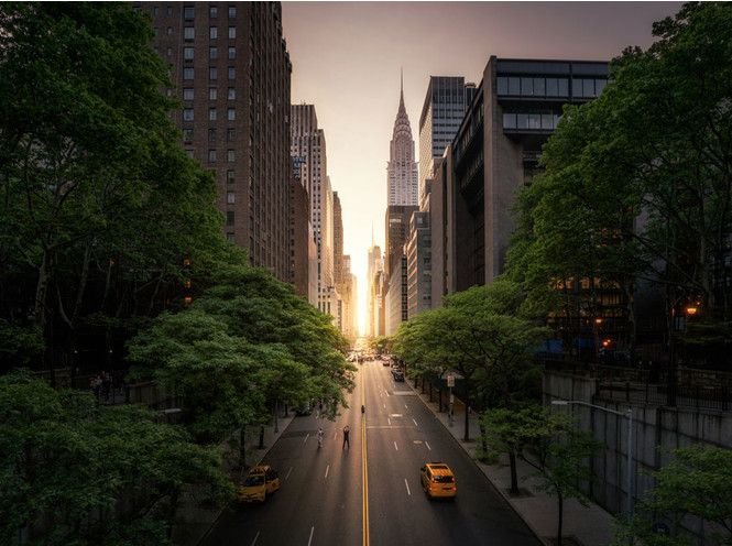 Нью Йорк Манхэттен улицы Full HD