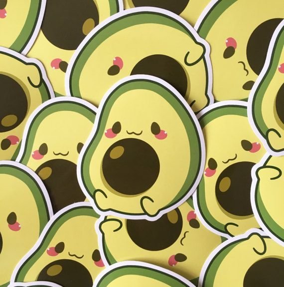 Милое авокадо обои