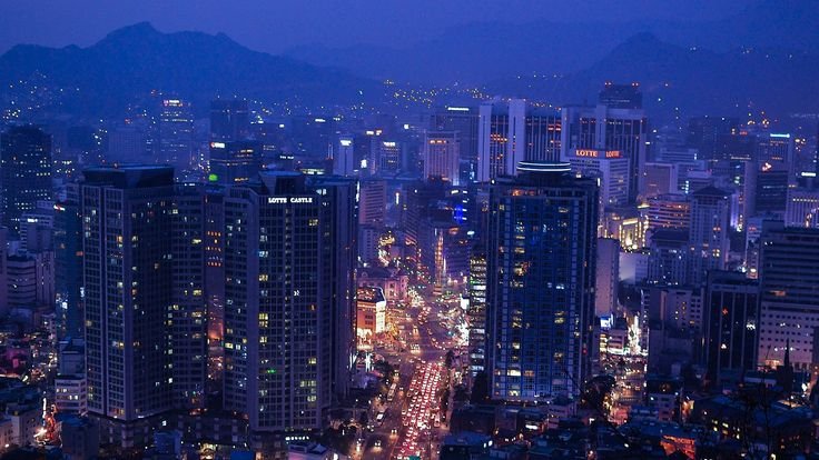Южная Корея фон Сеул