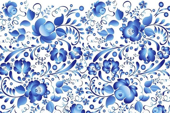 Гжель орнаментальная стилистика роспись