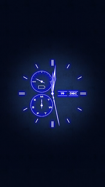 Живые обои часы