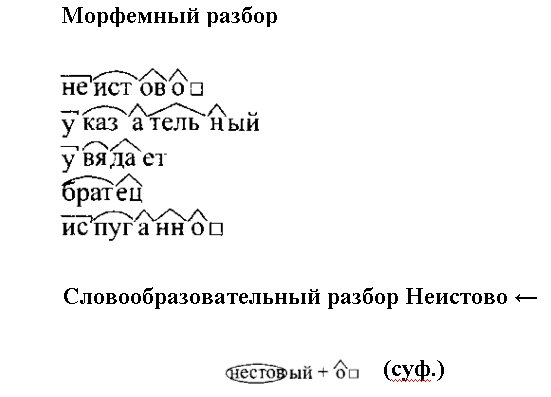 Морфемный анализ