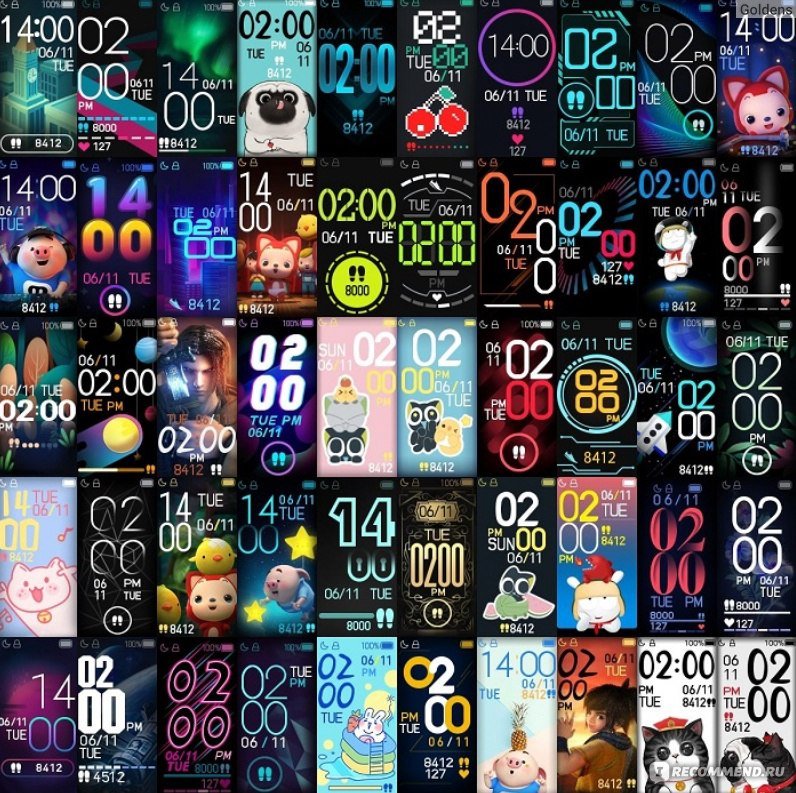 Mi Band 6 циферблаты